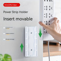 Multi-Functional Wall-Mounted Power Strip Holder - No Drill - 5Pcs