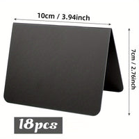 18 mini blackboard signs for food, reserved table signs, easy to write and erase, suitable for small blackboards, party buffet food labels, seat cards, and event decorations