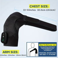 New Arrival Heating Massage Shoulder Wrap with 3 Levels Controller USB Rechargeable Free Size Shoulder Massager