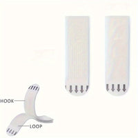12 Pairs (24pcs) of No-Drill Picture Hanging Strips - Double-Sided Removable Wall Hooks, Suitable for Frames And Artwork, No Trace Adhesive, Water-Resistant Mounting Tape, Heavy-Duty Picture Hanging Set, No-Drill Picture Hang