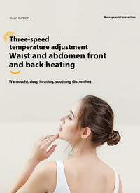 Portable Waist Massager with 3-Level Temperature Control & Intensity Adjustment, USB Fast Charging, Detachable Full Body Massage, Long Battery Life, LED Display – Ideal for Home and Office Use