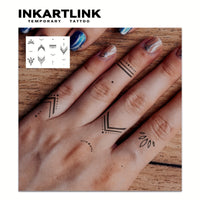 Temporary Tattoos - Delicate Nature-Inspired, Finger & Hand Design