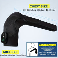 New Arrival Heating Massage Shoulder Wrap with 3 Levels Controller USB Rechargeable Free Size Shoulder Massager