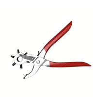 Precision Faux Leather Hole Puncher Tool - Multi-Size for Belts, Watch Bands & Handbag Straps