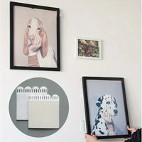 12 Pairs (24pcs) of No-Drill Picture Hanging Strips - Double-Sided Removable Wall Hooks, Suitable for Frames And Artwork, No Trace Adhesive, Water-Resistant Mounting Tape, Heavy-Duty Picture Hanging Set, No-Drill Picture Hang