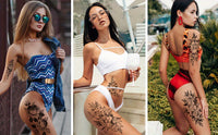 Temporary Tattoos - Waterproof - Semi Permanent Half Arm Tattoos - 8pcs