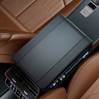 Car Armrest Cushion Pad With Storage Pockets, Universal Center