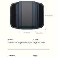 Car Armrest Cushion Pad With Storage Pockets, Universal Center