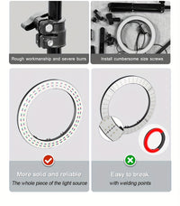 LED Ring Light with Tripod Stand - USB Powered - 26.01cm