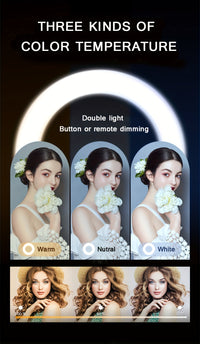 LED Ring Light with Tripod Stand - USB Powered - 26.01cm
