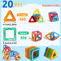 Magnetic Blocks Building Toys, Improve Creativity Hands-On Ability 3D Puzzle Design Toy, for 3 - 6 Years Old Best Birthday Halloween Gifts Random Color