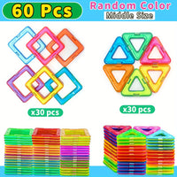 Magnetic Blocks Building Toys, Improve Creativity Hands-On Ability 3D Puzzle Design Toy, for 3 - 6 Years Old Best Birthday Halloween Gifts Random Color