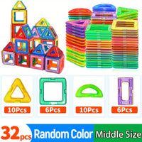 Magnetic Blocks Building Toys, Improve Creativity Hands-On Ability 3D Puzzle Design Toy, for 3 - 6 Years Old Best Birthday Halloween Gifts Random Color
