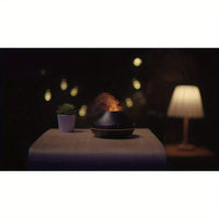 New Flame Light Aromatherapy Humidifier Ultrasonic Spray Fragrance Replenishment Expansion Fragrance Machine Essential Oil Humidifier Aromatherapy Machine Candle 7-Color Atmosphere Light Bathroom Lighting