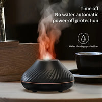 New Flame Light Aromatherapy Humidifier Ultrasonic Spray Fragrance Replenishment Expansion Fragrance Machine Essential Oil Humidifier Aromatherapy Machine Candle 7-Color Atmosphere Light Bathroom Lighting