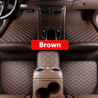 Universal Waterproof PU Leather Car Floor Mats - 5pcs - Durable And Stylish