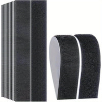 Extra Strong 5m Self-Adhesive Hook and Loop Tape, Double-Sided with Glue Sticker
