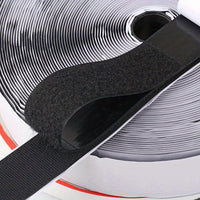 Extra Strong 5m Self-Adhesive Hook and Loop Tape, Double-Sided with Glue Sticker