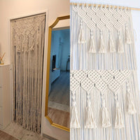 Bohemian Hand-Woven Door Curtain Tapestry, 13 Panels, 64.77cm x 199.9cm - Elegant Fabric Decor