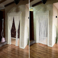 Bohemian Hand-Woven Door Curtain Tapestry, 13 Panels, 64.77cm x 199.9cm - Elegant Fabric Decor
