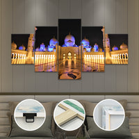 Wooden Framed Grand Mosque Canvas - 5pcs