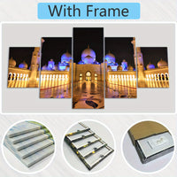 Wooden Framed Grand Mosque Canvas - 5pcs