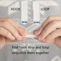 12 Pairs (24pcs) of No-Drill Picture Hanging Strips - Double-Sided Removable Wall Hooks, Suitable for Frames And Artwork, No Trace Adhesive, Water-Resistant Mounting Tape, Heavy-Duty Picture Hanging Set, No-Drill Picture Hang