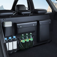 Large Capacity Car Trunk Organizer With Partition Design, Multifunctional PU Leather Storage Box