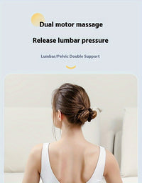 Portable Waist Massager with 3-Level Temperature Control & Intensity Adjustment, USB Fast Charging, Detachable Full Body Massage, Long Battery Life, LED Display – Ideal for Home and Office Use