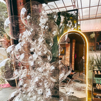 Clear bubble balloons, various sizes - 60pcs