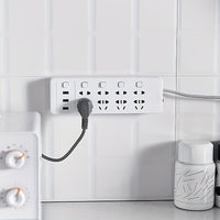 Multi-Functional Wall-Mounted Power Strip Holder - No Drill - 5Pcs