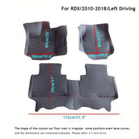 Left driving 5 Seats Car Floor Mats - Interior Accessories Anti-slip Foot Pads