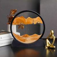 Stress-Relief 3D Deep Sea Sand Art - Easy Setup, Perfect for Office & Bedroom Decor, Glass Craft Gift Idea