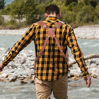 Leather Dual Camera Harness, Professional Photographer Adjustable Shoulder Straps