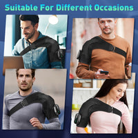 New Arrival Heating Massage Shoulder Wrap with 3 Levels Controller USB Rechargeable Free Size Shoulder Massager