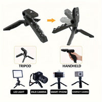 Mobile Phone Microphone Light Kit Portable Mobile Phone Tripod Fill Light Microphone Set for Live Broadcasting