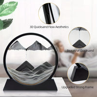 Stress-Relief 3D Deep Sea Sand Art - Easy Setup, Perfect for Office & Bedroom Decor, Glass Craft Gift Idea