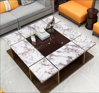1 Roll Self-Adhesive Marble Vinyl Wallpaper, Thicker Glossy Finish, Stone And Wood Style, Waterproof Oil-Proof, Renovation Stickers For Kitchen Bathroom TV Background Wall, Vinyl Material