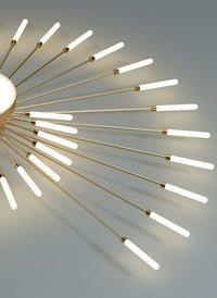 Modern LED Vortex Fireworks Ceiling Light – Sleek Acrylic Design with Illuminated Base, Neutral Lighting for Bedroom, Living Room, or Dining Room, Lights for Living Room