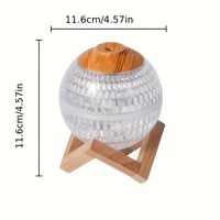 Luxury Crystal Colorful USB Humidifier with 350ml Capacity - Quiet, High-Capacity Nano Mist Air Purifier for Romantic Ambiance & Hydration, Battery Not Included, Air Humidifier