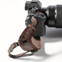 PU Leather Camera Wrist Strap, Quick Release DSLR Hand Grip, Anti-Drop Mirrorless Camera Wrist Belt