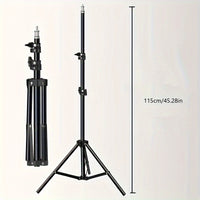 LED Selfie Ring Light with Tripod Stand & Flexible Phone Holder - USB Powered - 12-Inch