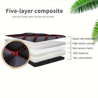 Left driving 5 Seats Car Floor Mats - Interior Accessories Anti-slip Foot Pads