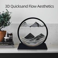 Stress-Relief 3D Deep Sea Sand Art - Easy Setup, Perfect for Office & Bedroom Decor, Glass Craft Gift Idea