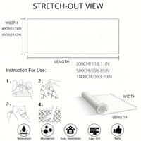 Self-Adhesive Marble Contact Paper – Polyvinyl Chloride Waterproof Countertop Sticky Wrap for Kitchen Cabinet Top, White Vinyl Cover for Desk and Table – Easy DIY Splatter Screen for Holiday Decor, Peel and Stick, 300cm/1