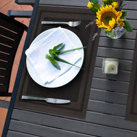 Double Frame Anti-scald Decorative Western Restaurant Hotel Anti-slip Washable Table Mats Restaurant Tablecloth 4pcs/6pcs/8pcs