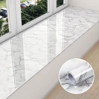 1 Roll of Marble Wallpaper, Self-Adhesive Kitchen Stickers - Waterproof And Stain-Resistant Kitchen Stickers, Window Sills, Bay Window Cabinets, Desktop Stickers, Furniture Renovation Wallpaper Stickers! Removable Self-Adhesi