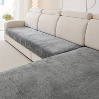 Modern Chenille Sofa Protection Pad 2pc Set – Pet Friendly, Non-Slip, Scratch Resistant – Machine Washable Polyester Sofa Covers for Armchair, Loveseat, 3-Seater, 4-Seater and Sectional Sofas