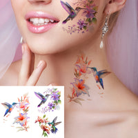 Watercolor Hummingbird Temporary Tattoos - 21-Pack