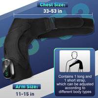 New Arrival Heating Massage Shoulder Wrap with 3 Levels Controller USB Rechargeable Free Size Shoulder Massager